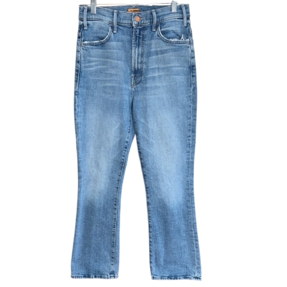 MOTHER The Hustler Ankle in Scenic Route Flared Jeans Light Wash Size 27 - Picture 4 of 10